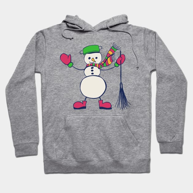 Snowman Christmas illustration Hoodie by katerinamk